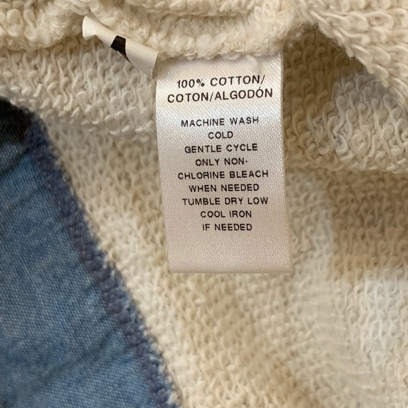 LOFT Layered Chambray Ivory Sweatshirt - Picture 4 of 4